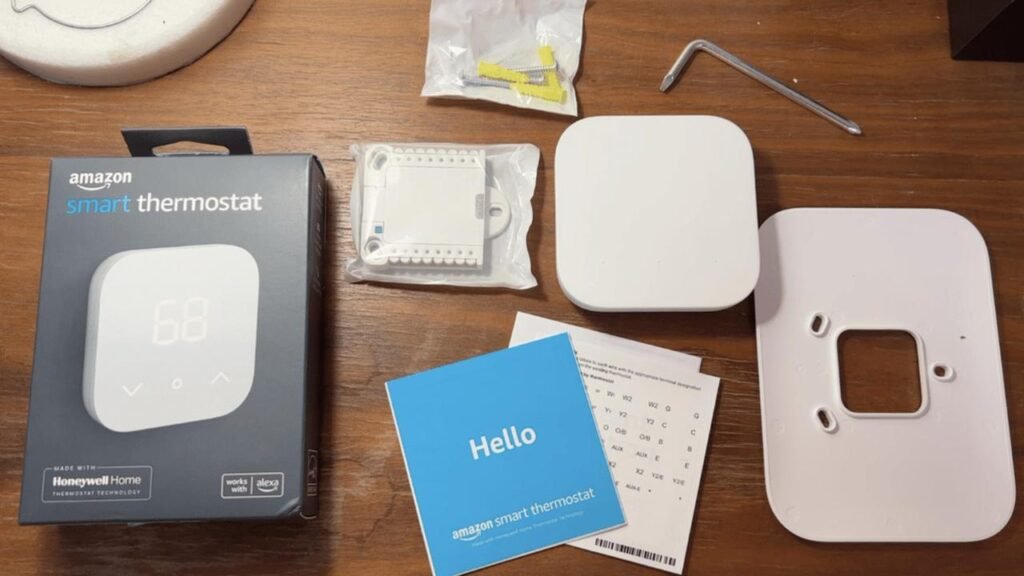 amazon smart thermostat unboxing